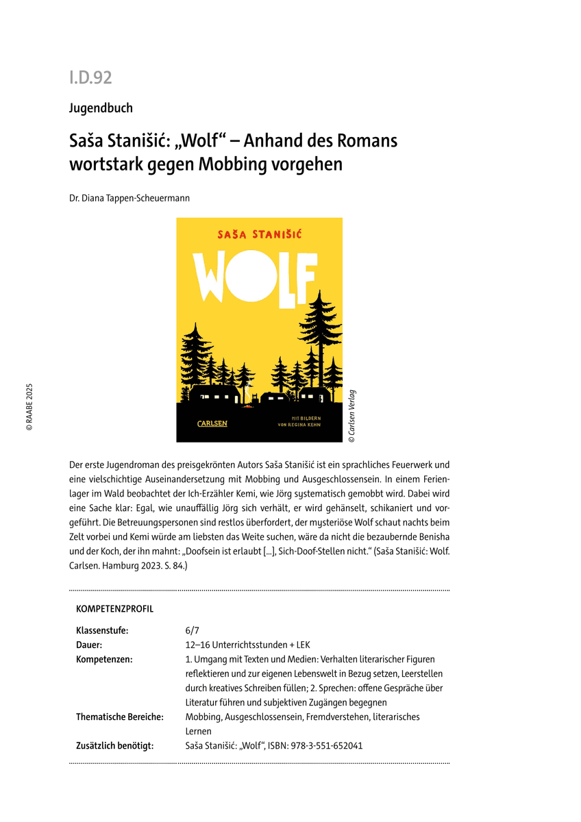 Saša Stanišić: „Wolf“
