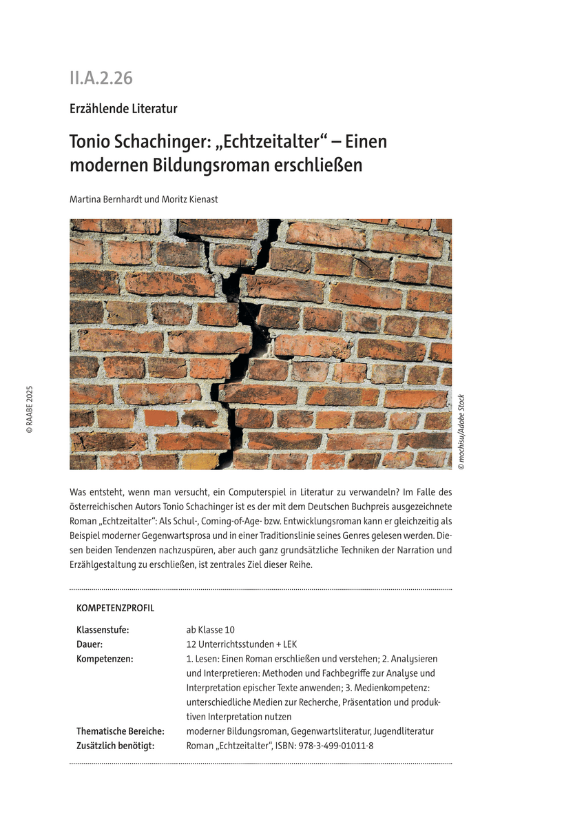 Tonio Schachinger: „Echtzeitalter”