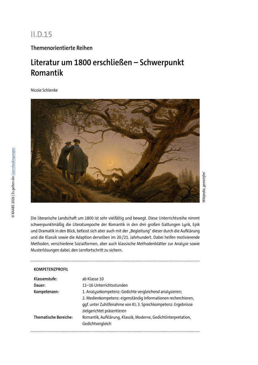 Literatur um 1800 erschließen
