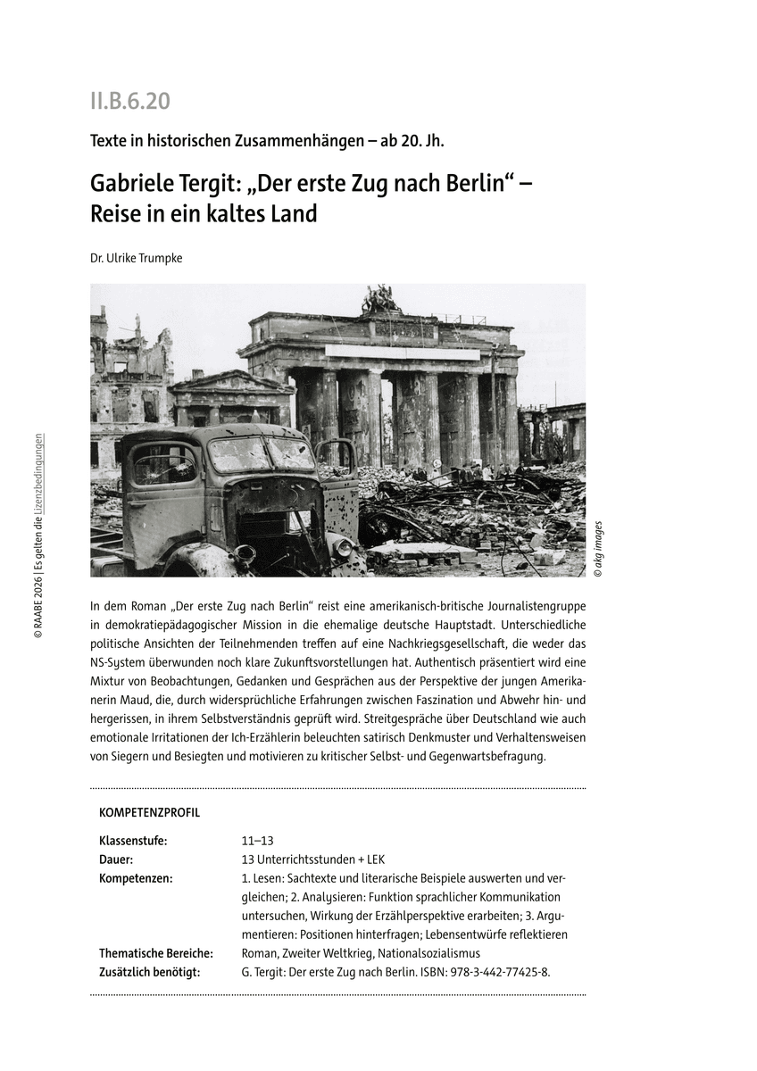 Gabriele Tergit: „Der erste Zug nach Berlin“