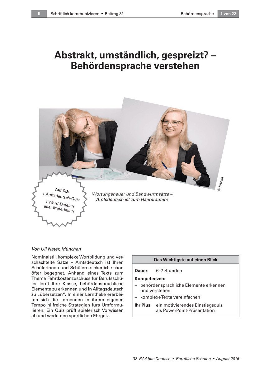 Behördensprache verstehen