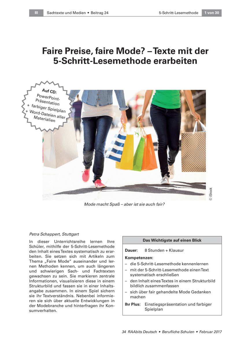 Faire Preise, faire Mode?