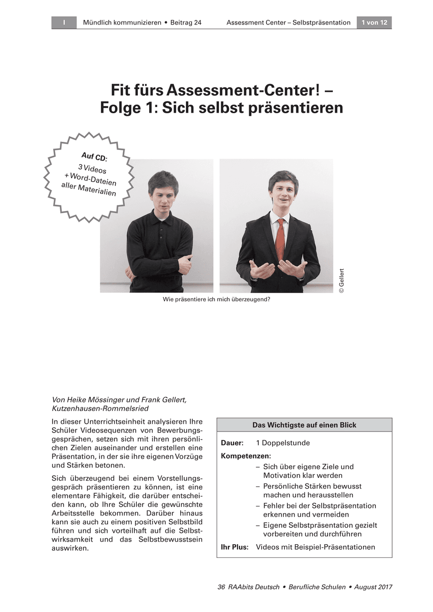 Fit fürs Assessment-Center!