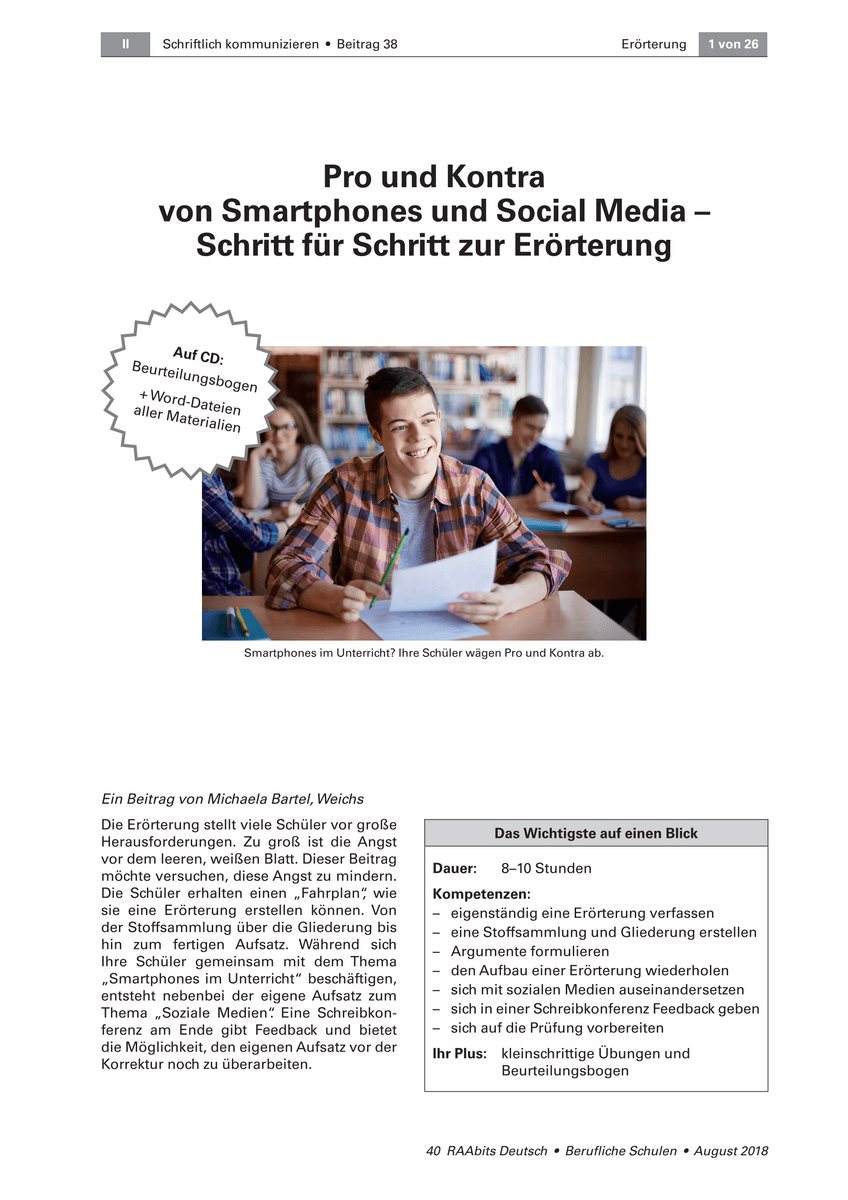 Pro und Kontra von Smartphones und Social Media