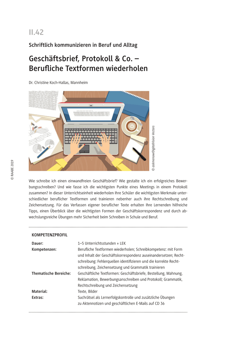 Geschäftsbrief, Protokoll & Co.