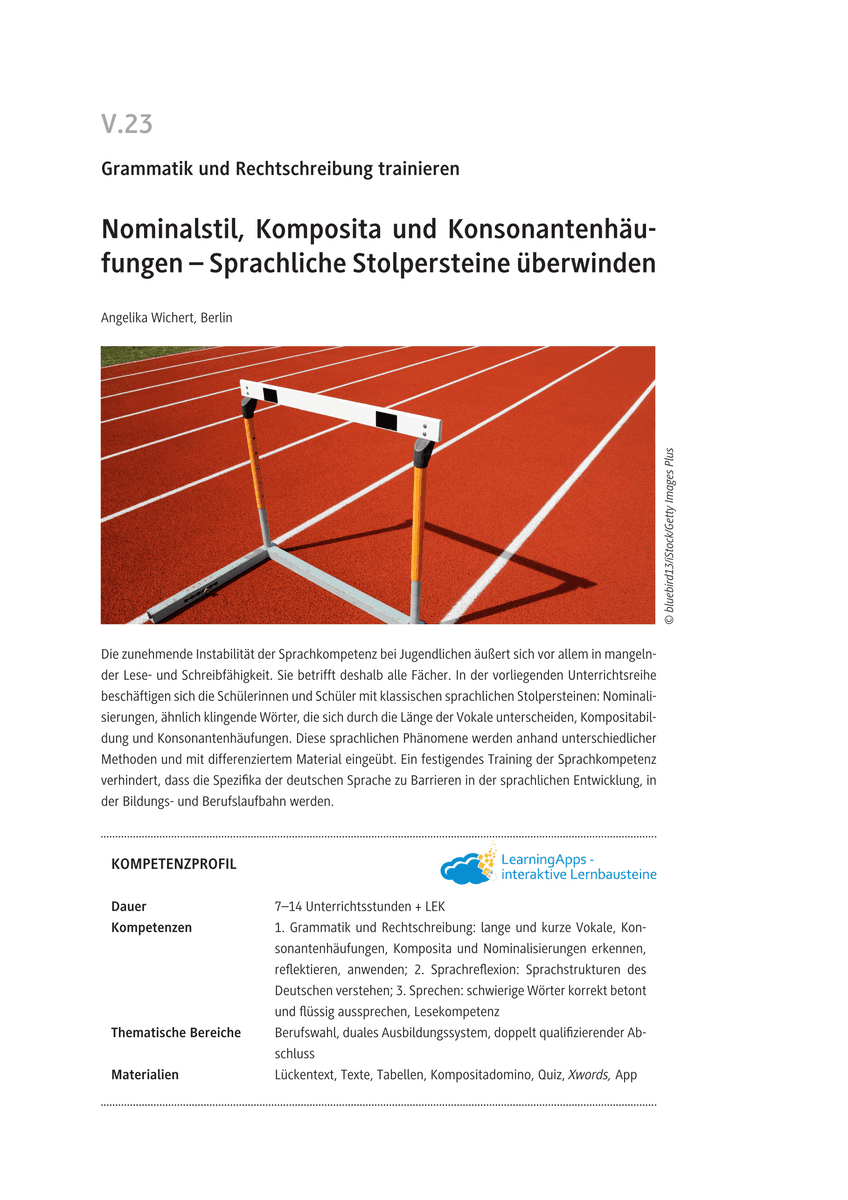 Nominalstil, Komposita und Konsonantenhäufungen