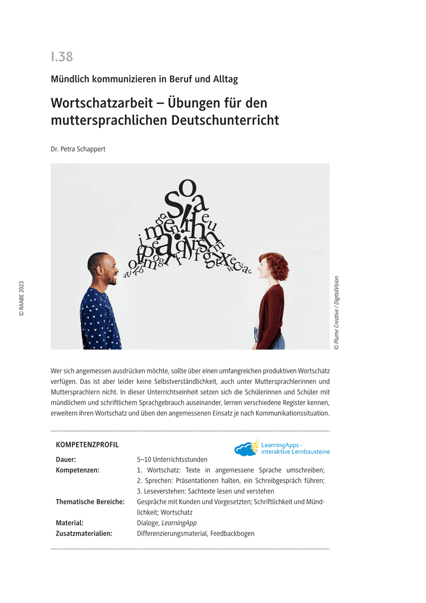Wortschatzarbeit