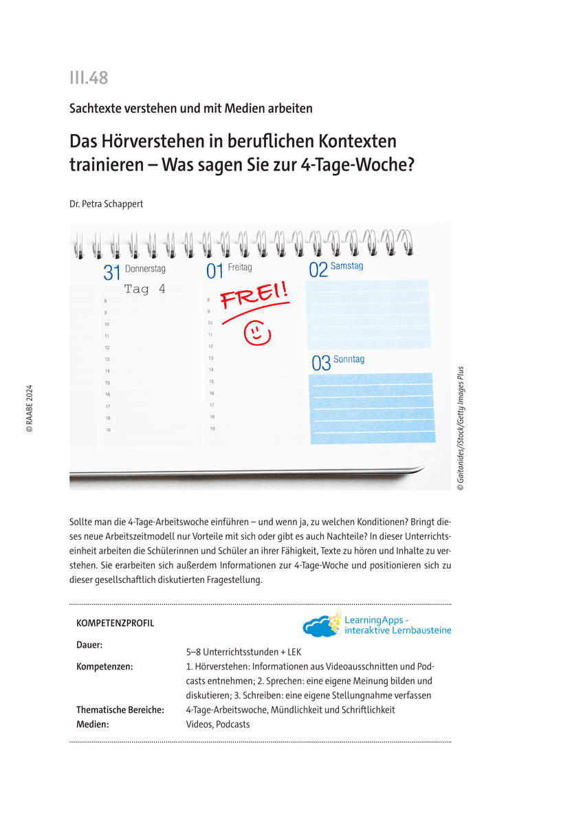 Das Hörverstehen in beruflichen Kontexten trainieren