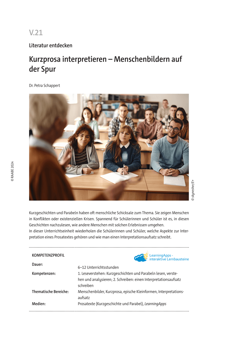 Kurzprosa interpretieren