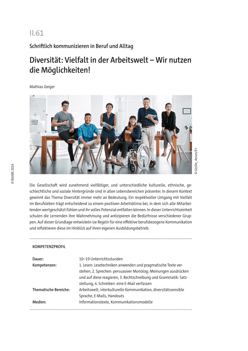 Diversität: Vielfalt in der Arbeitswelt