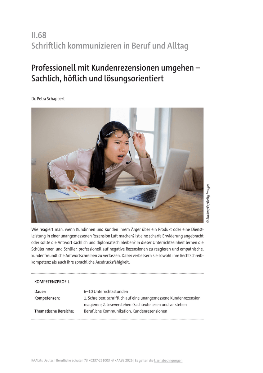 Professionell mit Kundenrezensionen umgehen Professionell mit Kundenrezensionen umgehen