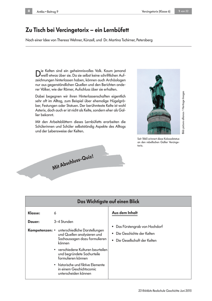 Zu Tisch bei Vercingetorix