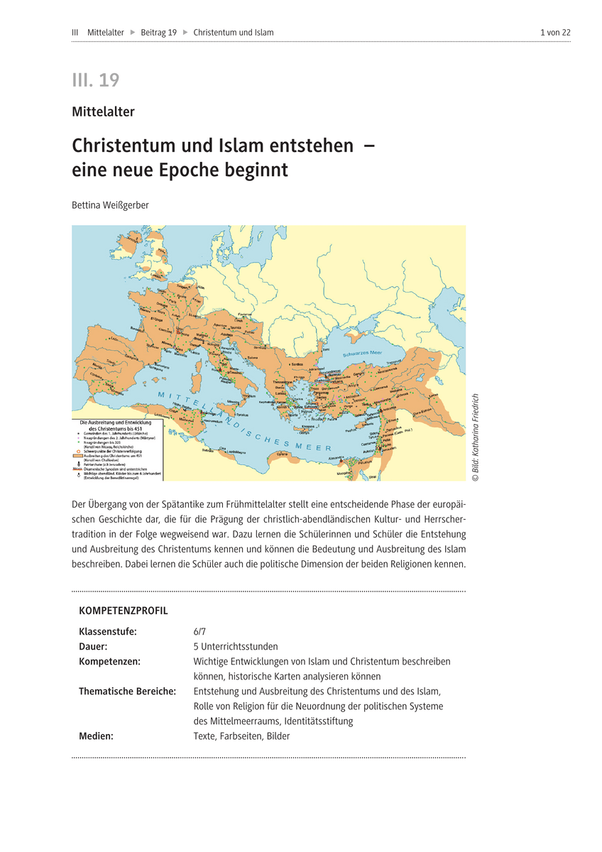 Christentum und Islam entstehen
