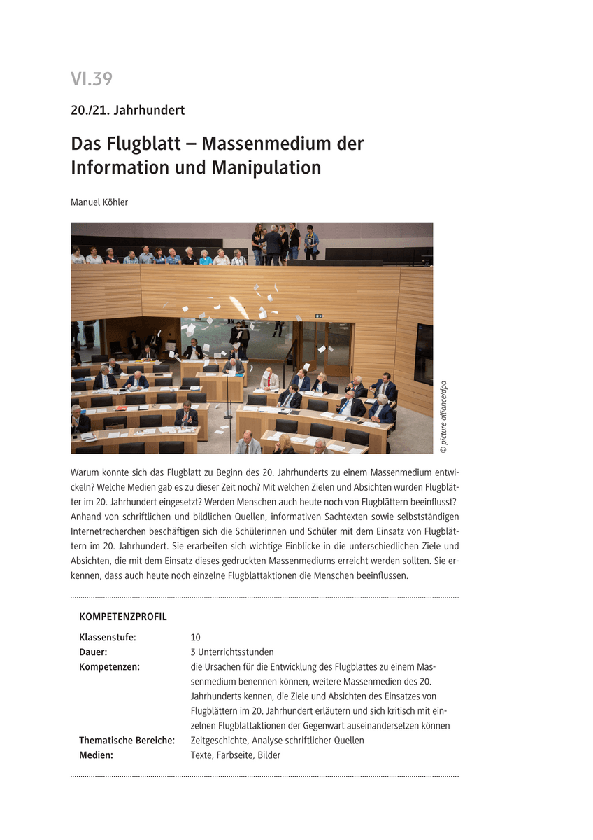 Das Flugblatt