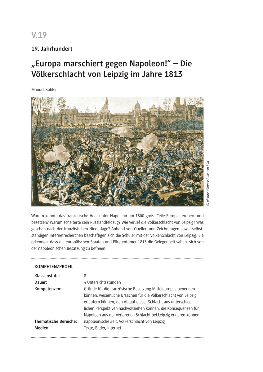 „Europa marschiert gegen Napoleon!“