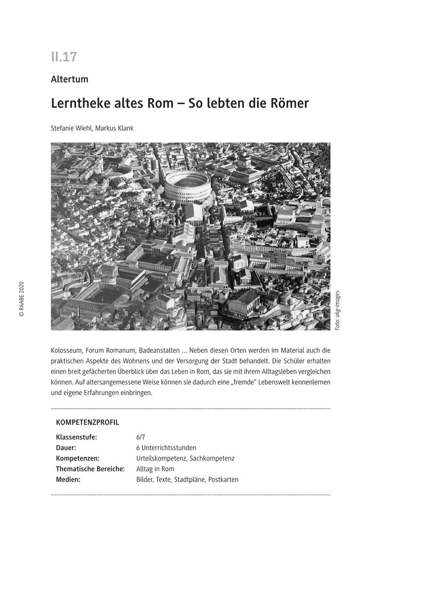 Lerntheke altes Rom