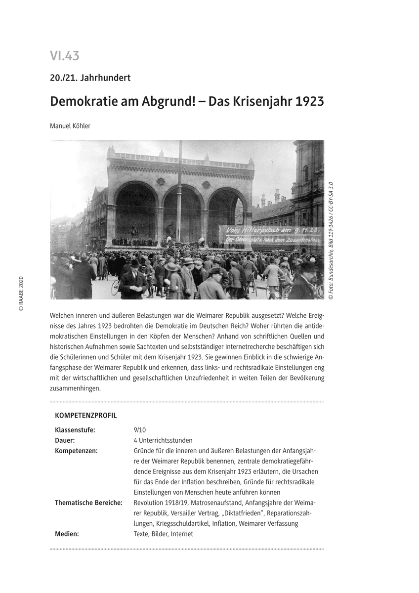 Demokratie am Abgrund!