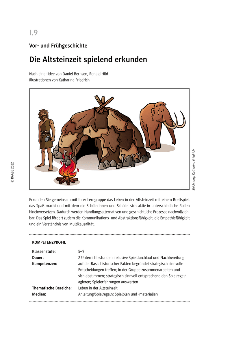 Die Altsteinzeit spielend erkunden