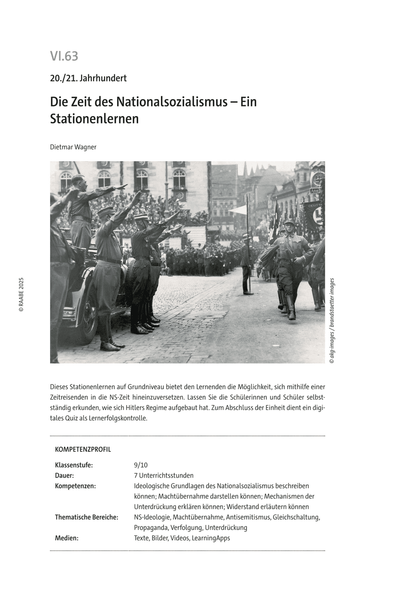 Die Zeit des Nationalsozialismus