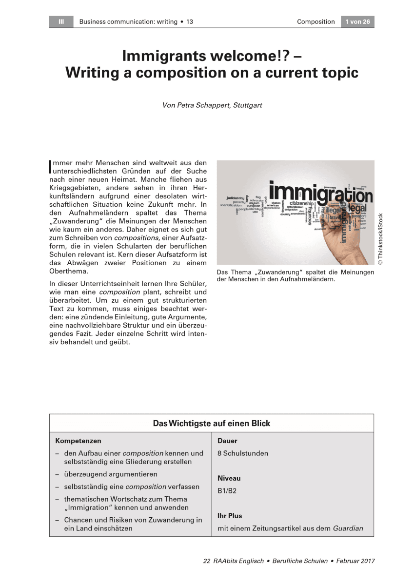 Immigrants welcome!?