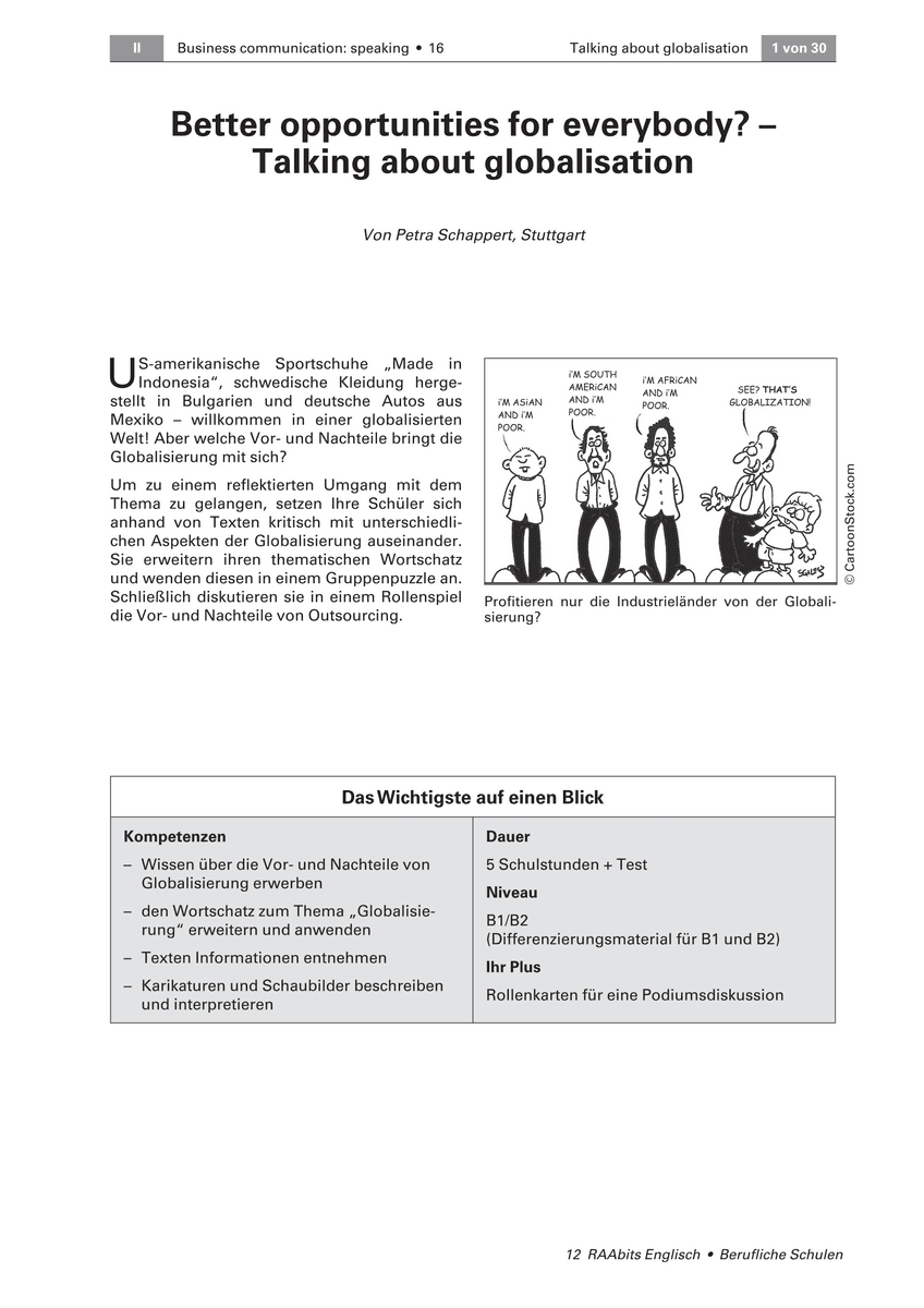 Better opportunities for everybody?