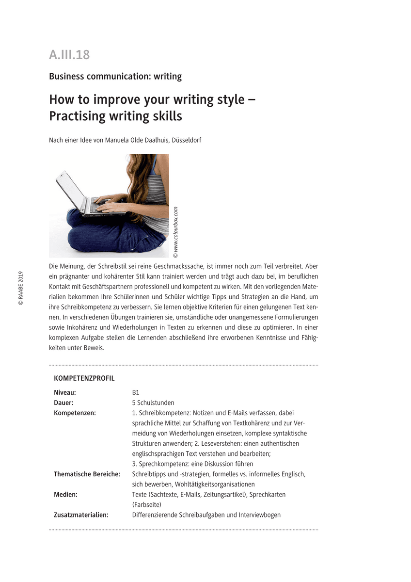 How to improve your writing style
