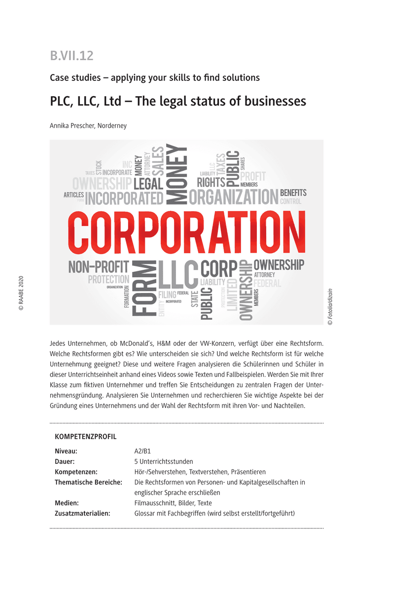 PLC, LLC, Ltd
