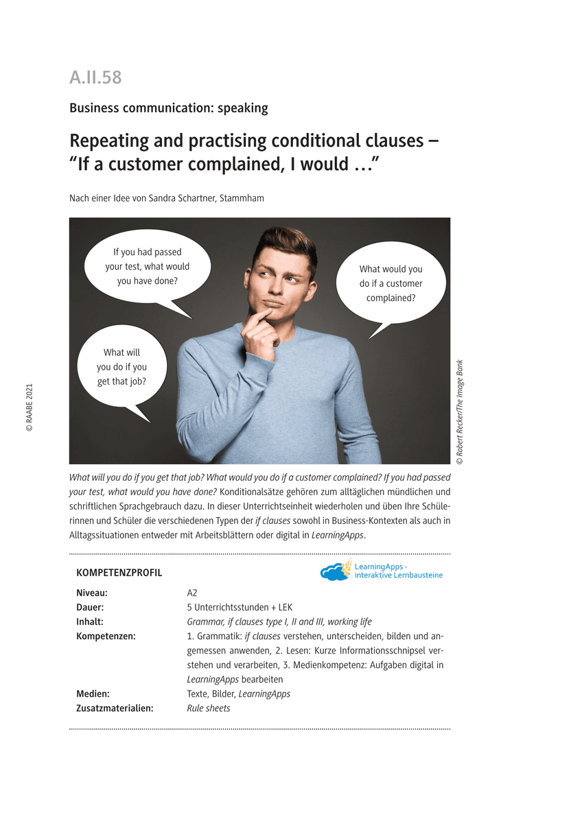 Repeating and practising conditional clauses