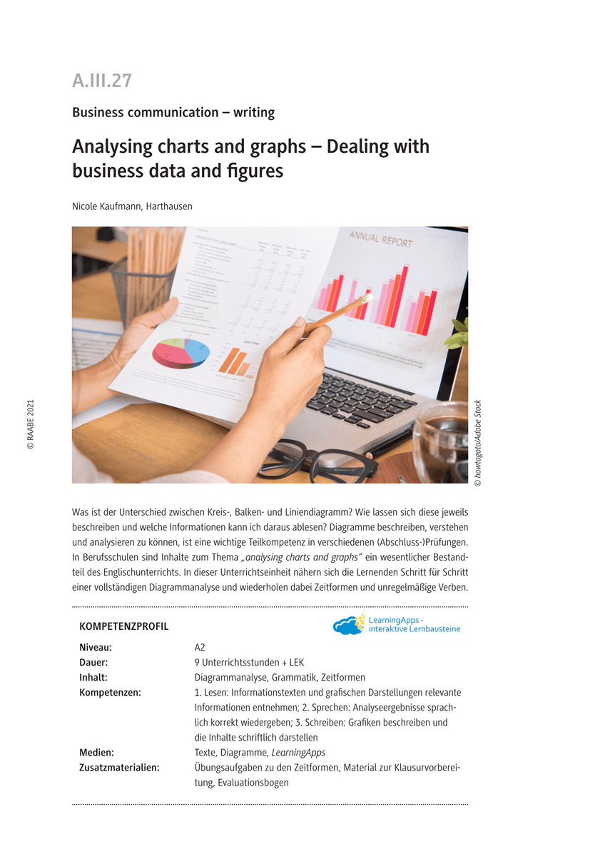 Analysing charts and graphs