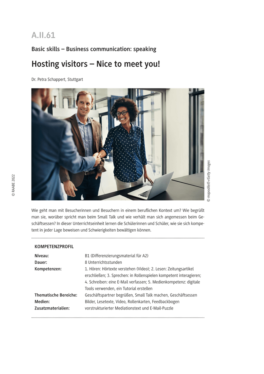 Hosting visitors