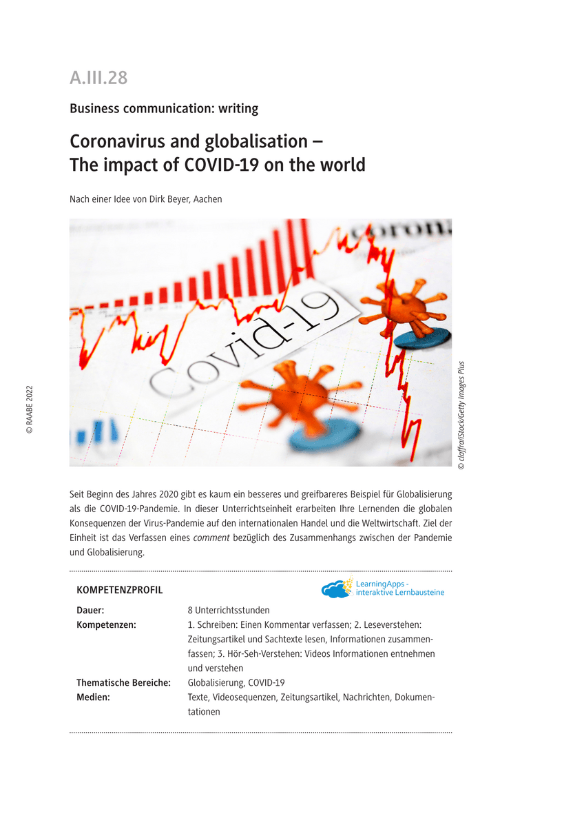 Coronavirus and globalisation