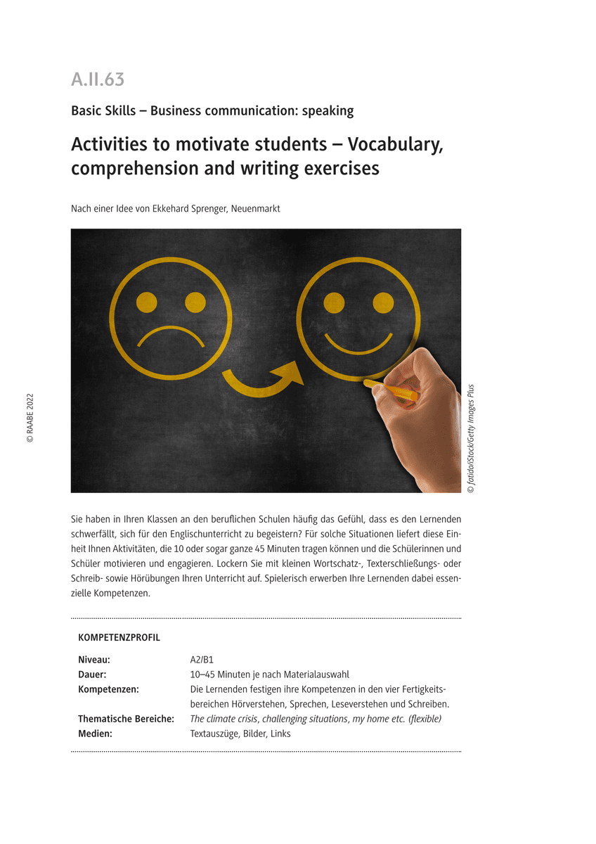 Activities to motivate students