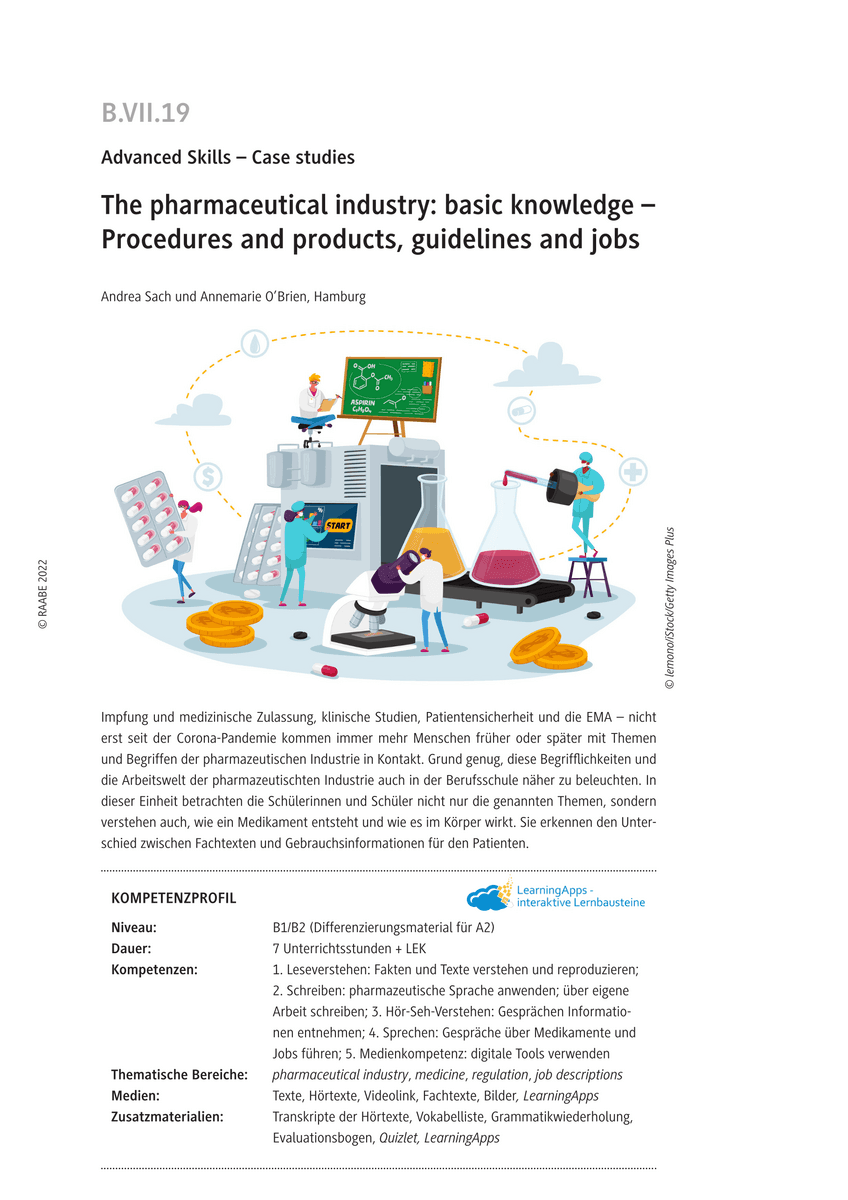 The pharmaceutical industry: basic knowledge