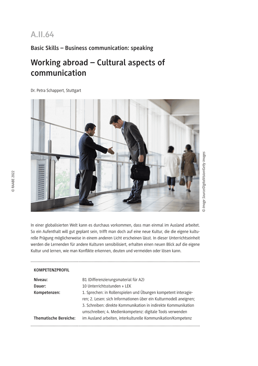 Working abroad