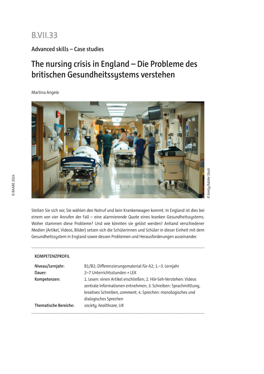 The nursing crisis in England