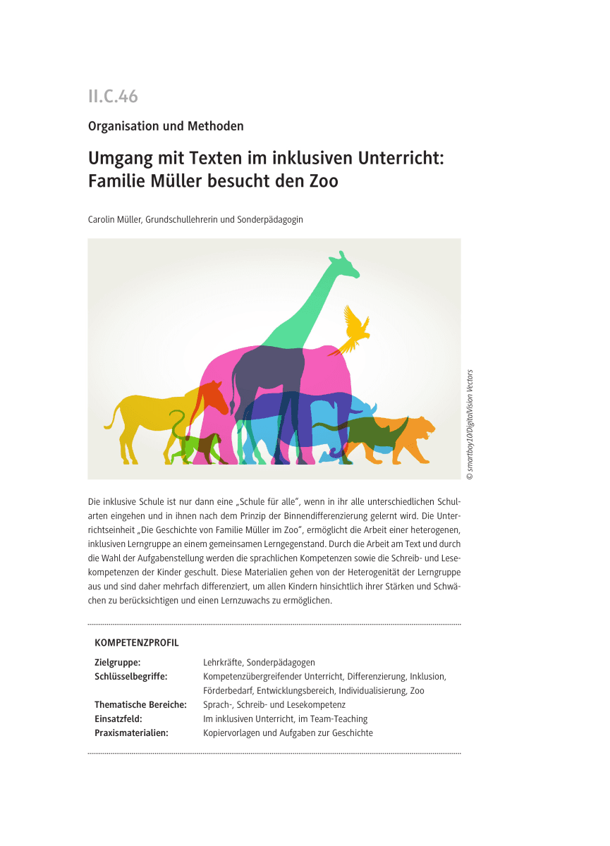 Umgang mit Texten im inklusiven Unterricht