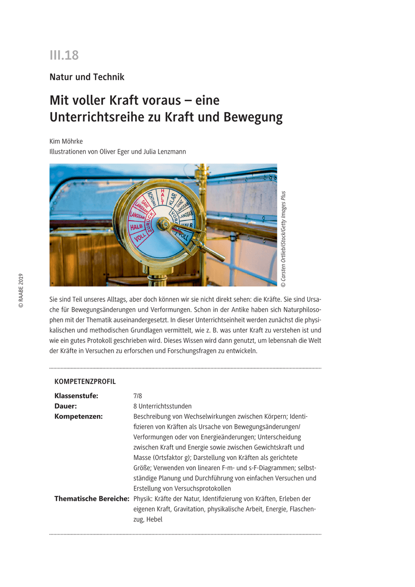 Mit voller Kraft voraus