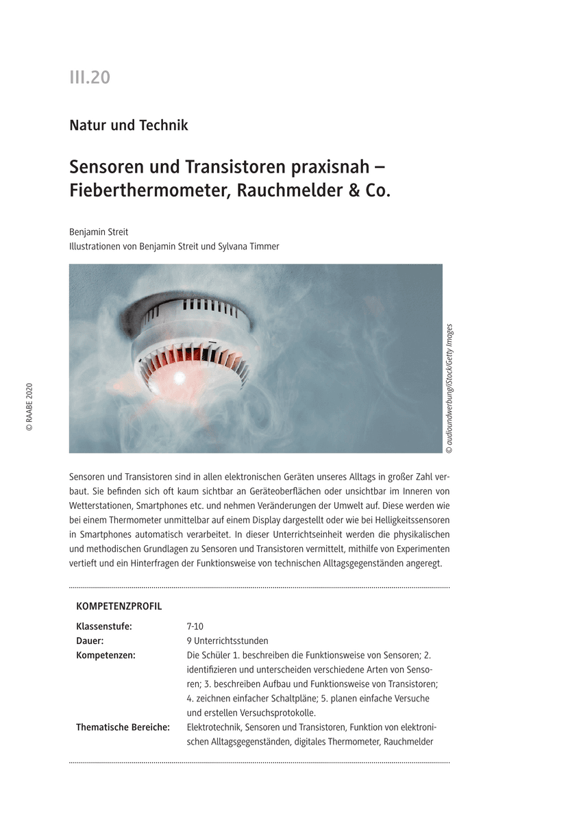 Sensoren und Transistoren praxisnah