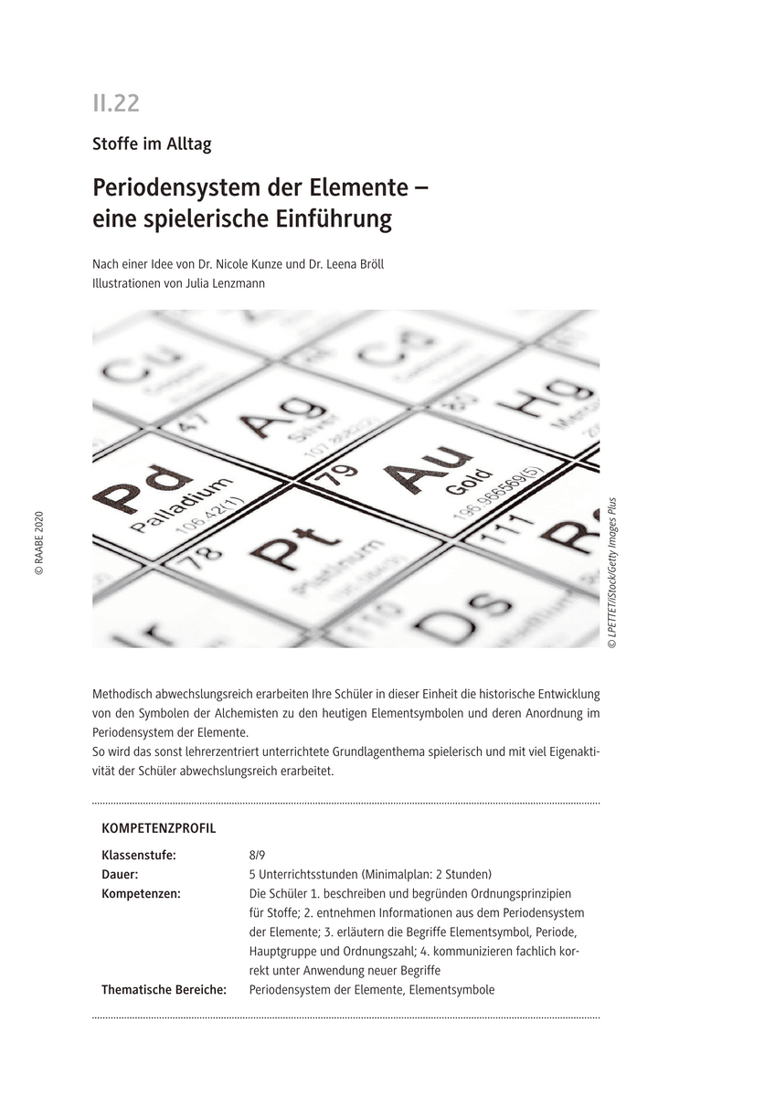 Periodensystem der Elemente