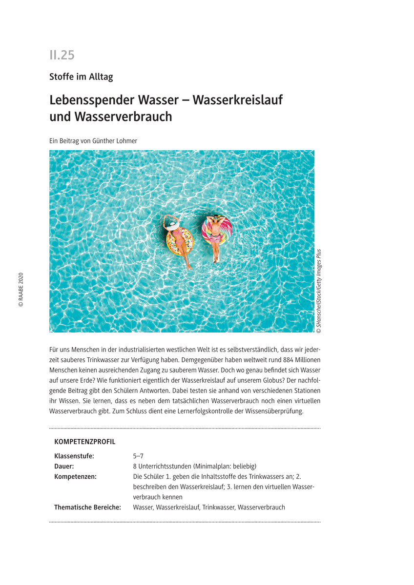 Lebensspender Wasser