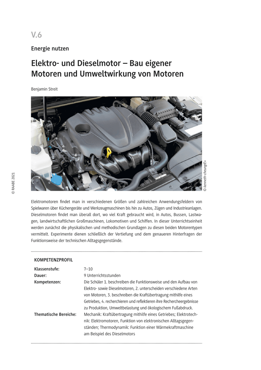 Elektro- und Dieselmotor