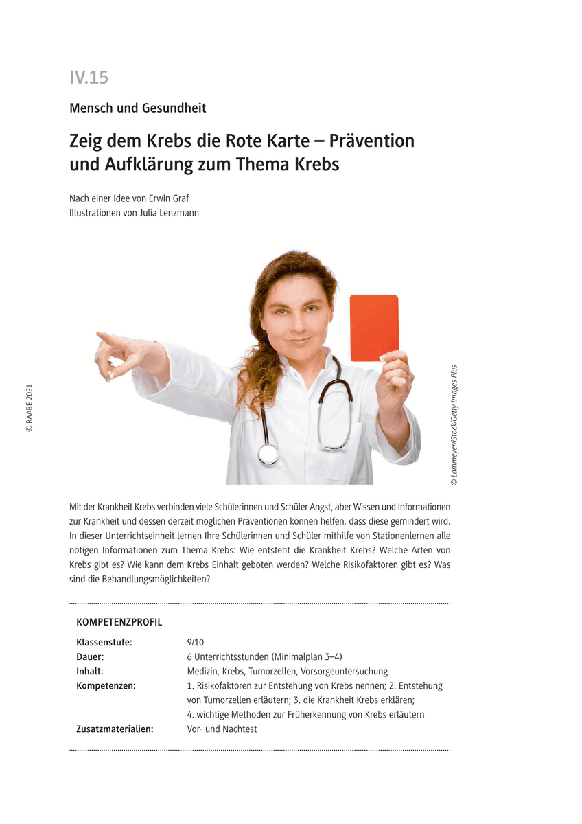 Zeig dem Krebs die Rote Karte