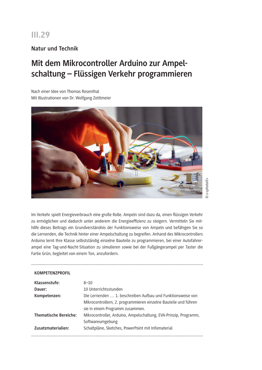 Mit dem Mikrocontroller Arduino zur Ampelschaltung