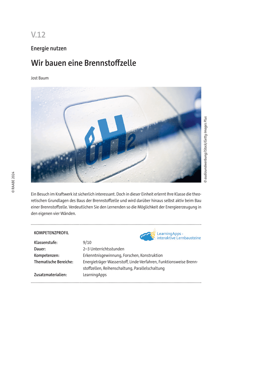 Wir bauen eine Brennstoffzelle