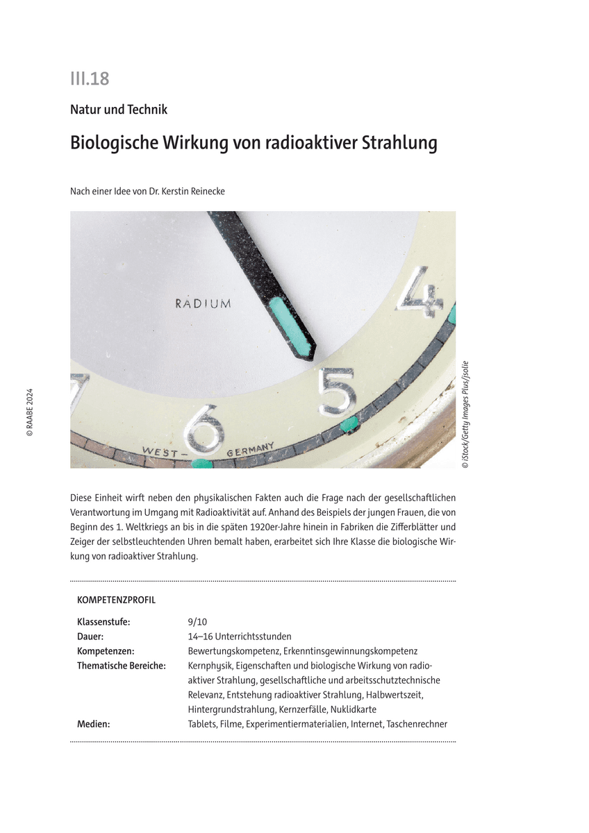 Biologische Wirkung von radioaktiver Strahlung
