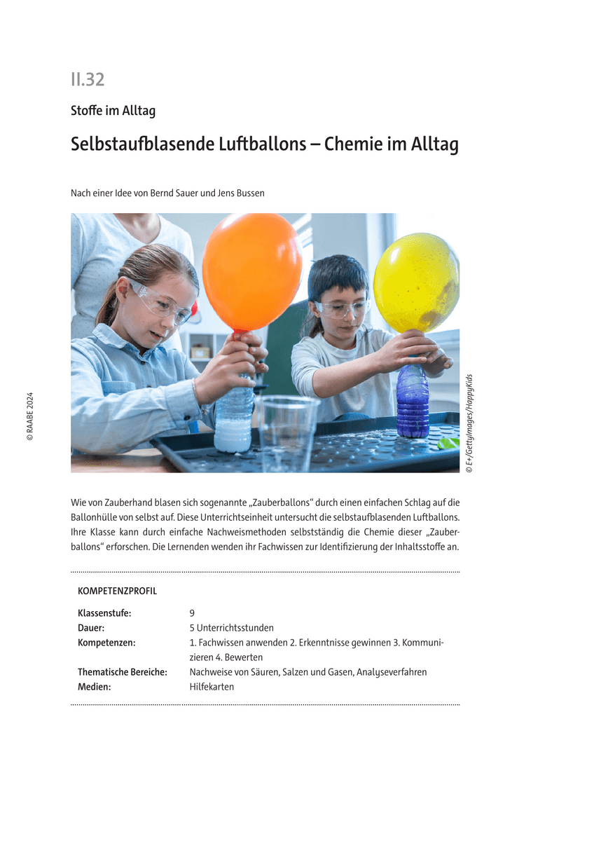 Selbstaufblasende Luftballons