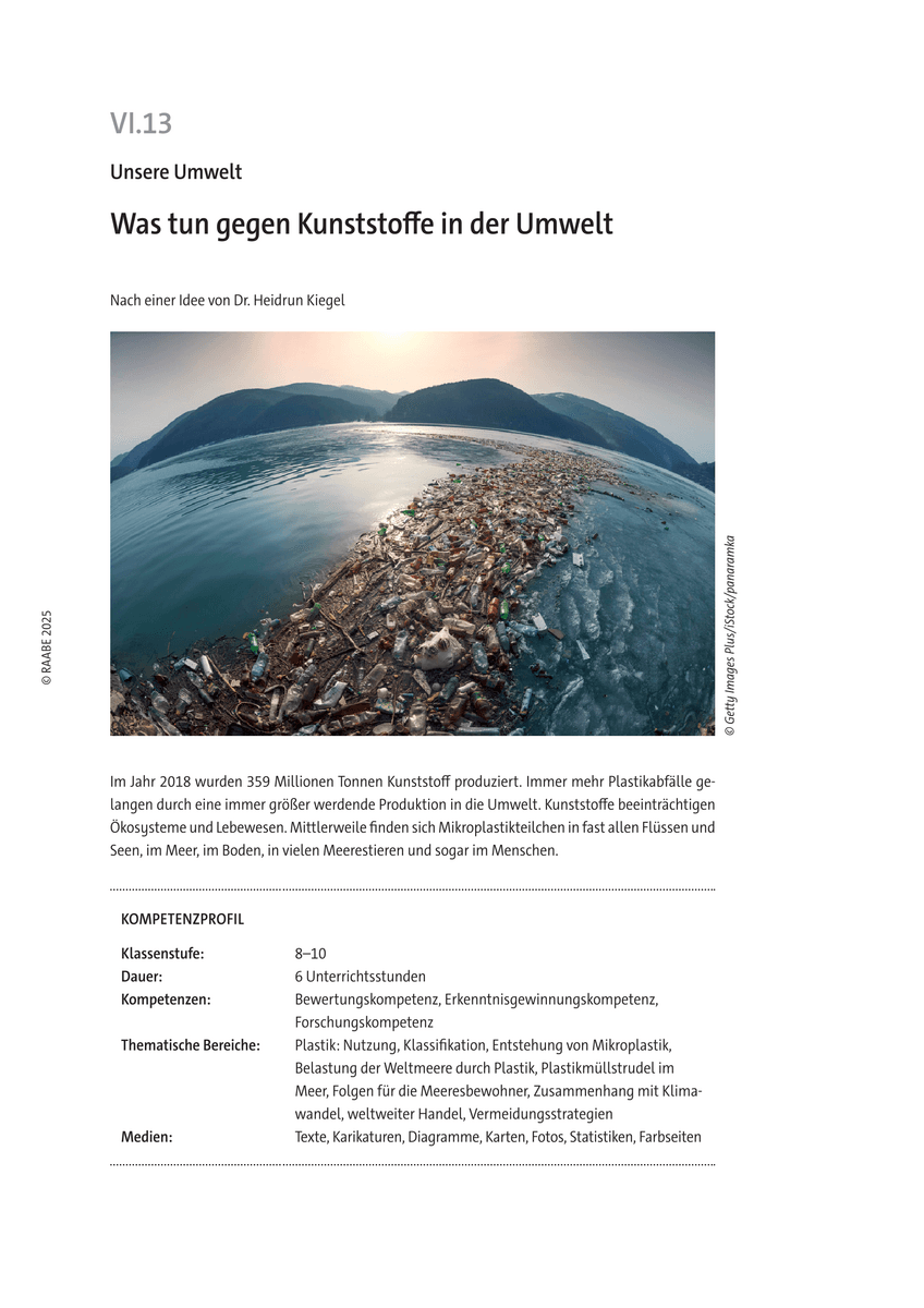 Was tun gegen Kunststoffe in der Umwelt