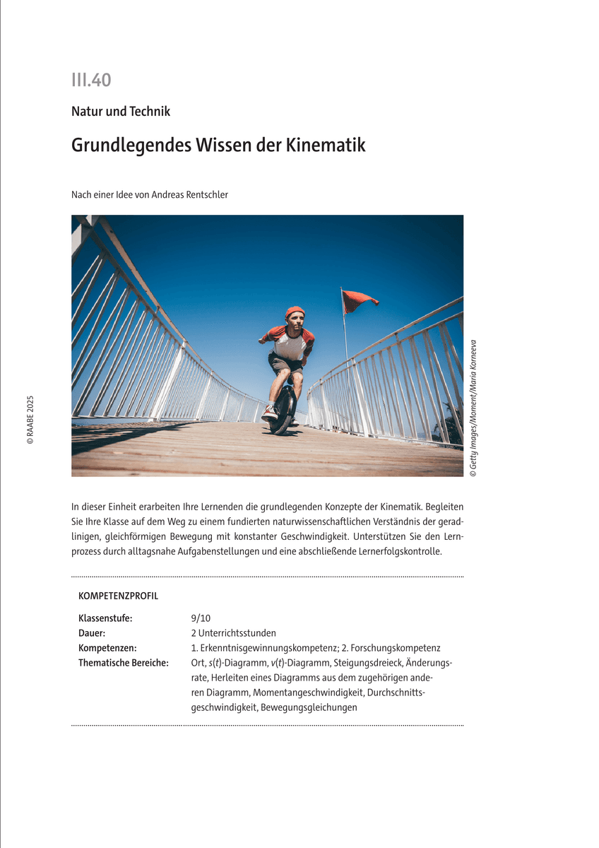 Grundlegendes Wissen der Kinematik