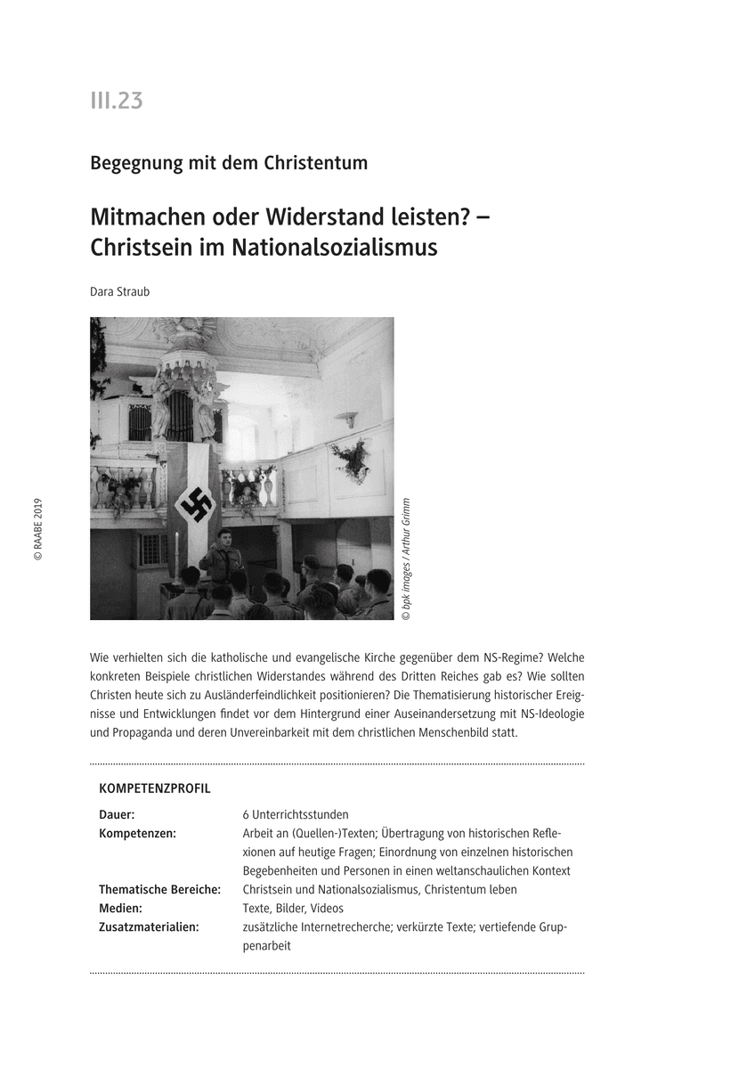 Mitmachen oder Widerstand leisten?