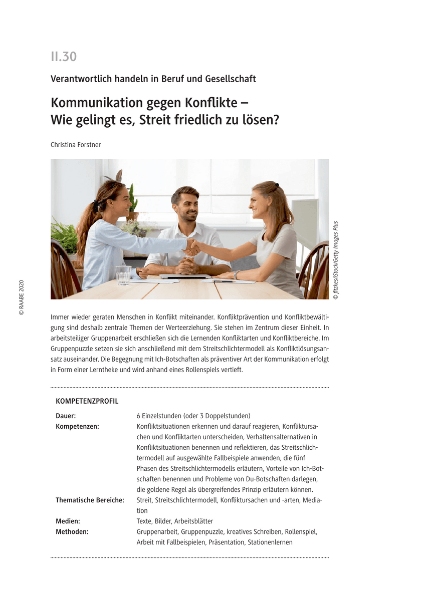 Kommunikation gegen Konflikte